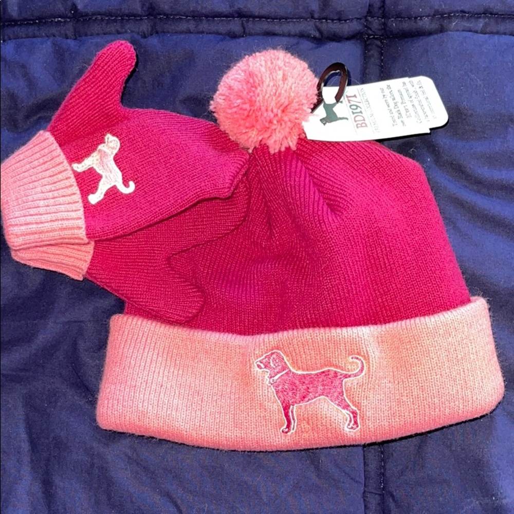 The Black Dog hat/mittens -toddler